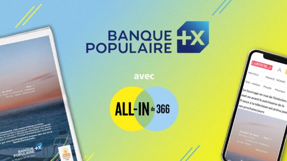 La campagne de la Banque Populaire sur le relais de la Flamme Olympique avec All-In de 366