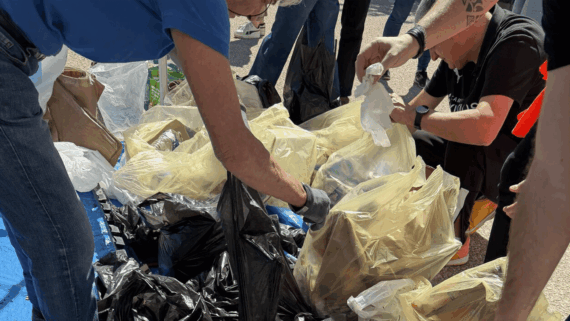 Midi Libre nettoie les rues avec le Montpellier Handball